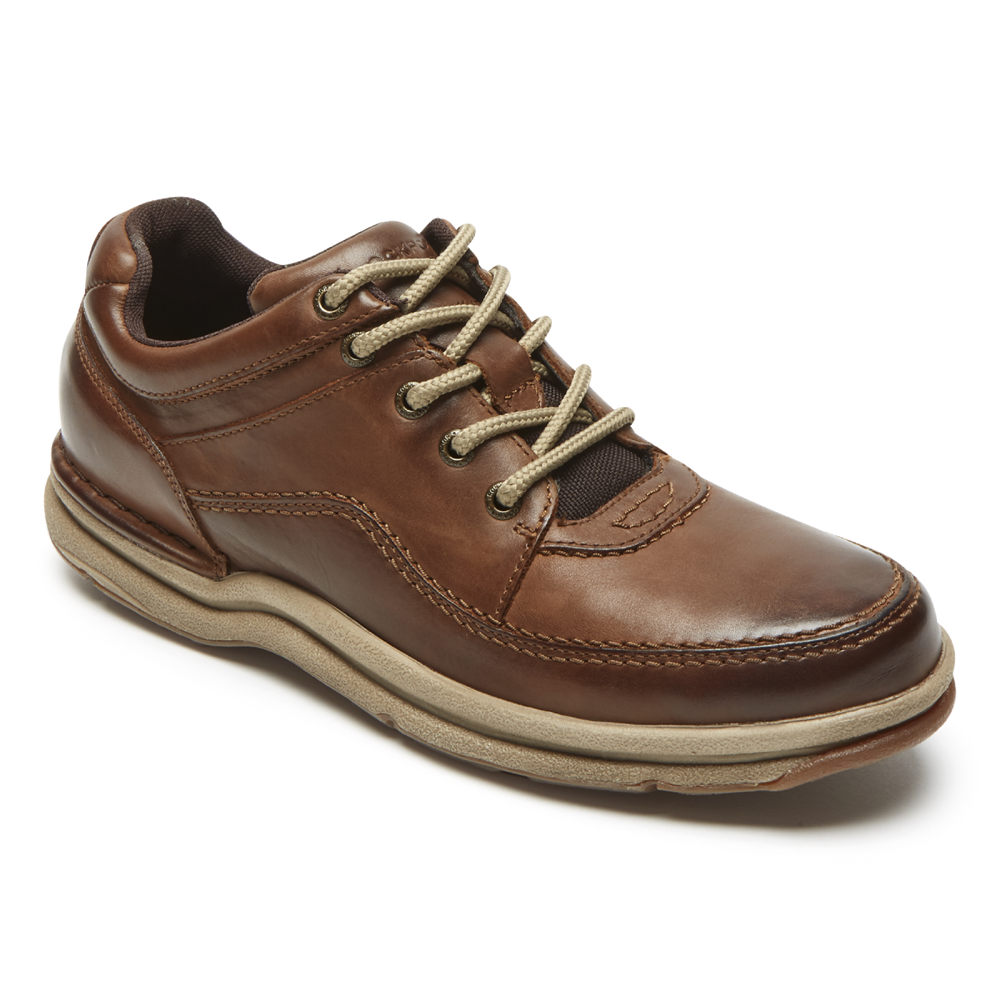 Rockport Mens World Tour Classic Shoe - Sneakers Brown - LTJ439821